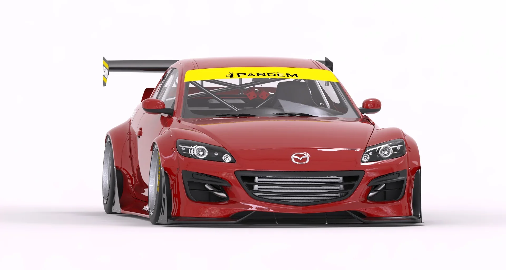 ก้านค้ำลิ้นหรือสปลิตเตอร์หน้า Front Lip Stay Bar Support (only) - V1.0 MAZDA RX-8 SE3P Pandem ภาพสินค้าที่เลือก
