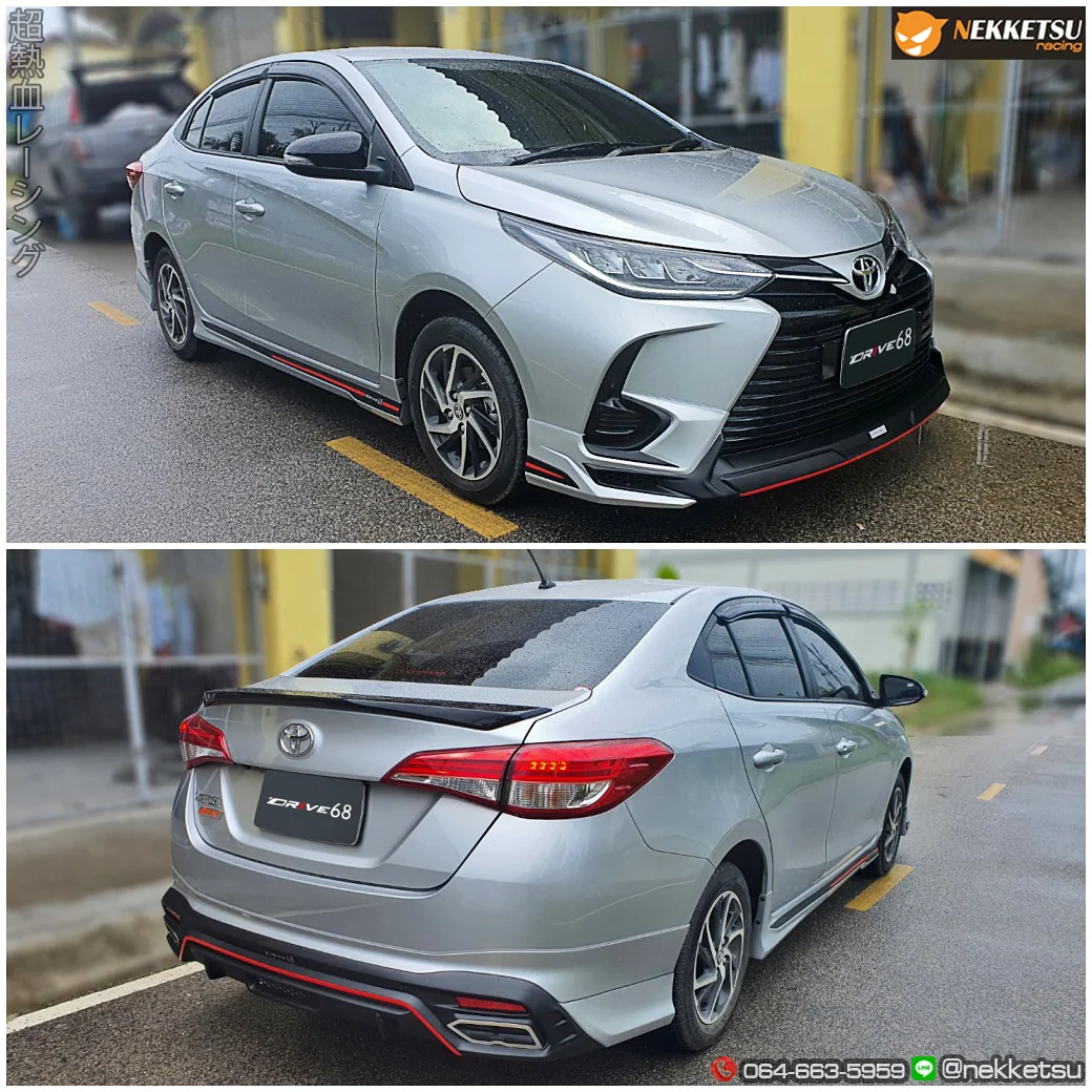 รูปชุดแต่ง ชุดแต่ง Toyota Yaris Ativ 20 23 Drive68 4 ประตู ภาพที่ 3