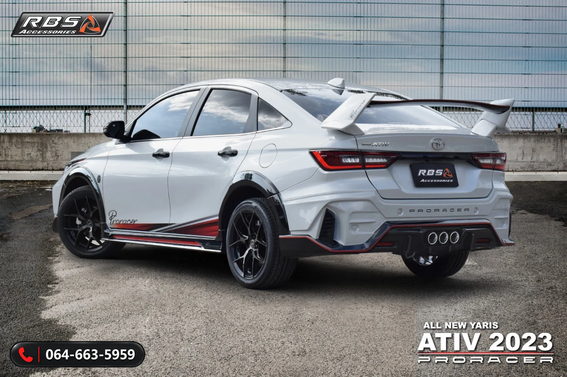ชุดแต่ง TOYOTA YARIS ATIV 2023 PRO-RACER RBS ภาพ 3