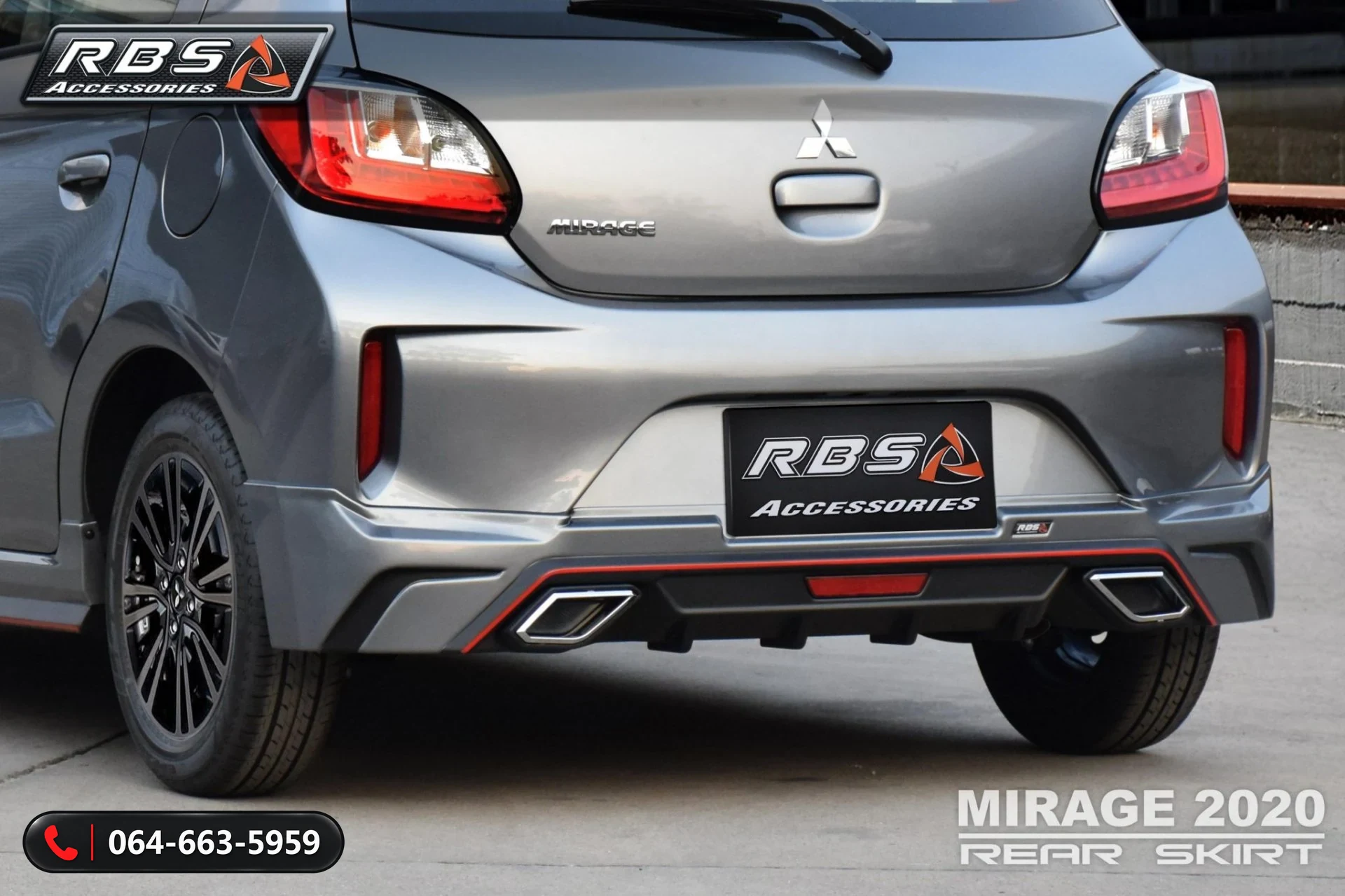 ชุดแต่ง MITSUBISHI MIRAGE 2020 IDEO SPEED RBS ภาพ 8