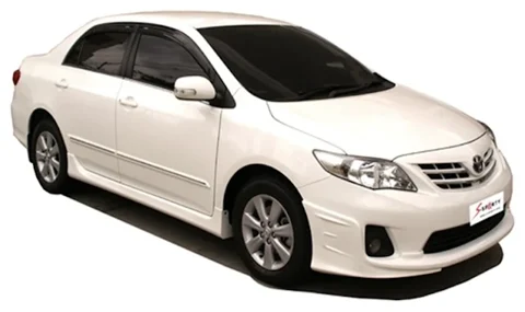 ชุดแต่ง ALTIS 2010 – S ภาพรถเต็มคันมุมหน้าจากต้นทาง S-Sporty