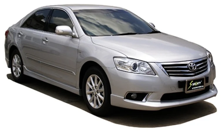 ชุดแต่ง CAMRY 2009 ภาพรถเต็มคันมุมหน้าจากต้นทาง S-Sporty