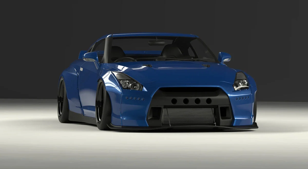 ชุดแต่งไวด์บอดี้ - CFRP - No สปอยเลอร์ทรง Duck Tail + No ปีกหลัง GT Wing - V2.0 NISSAN R35 GT-R [Add wing options separately below] Pandem ภาพสินค้าที่เลือก