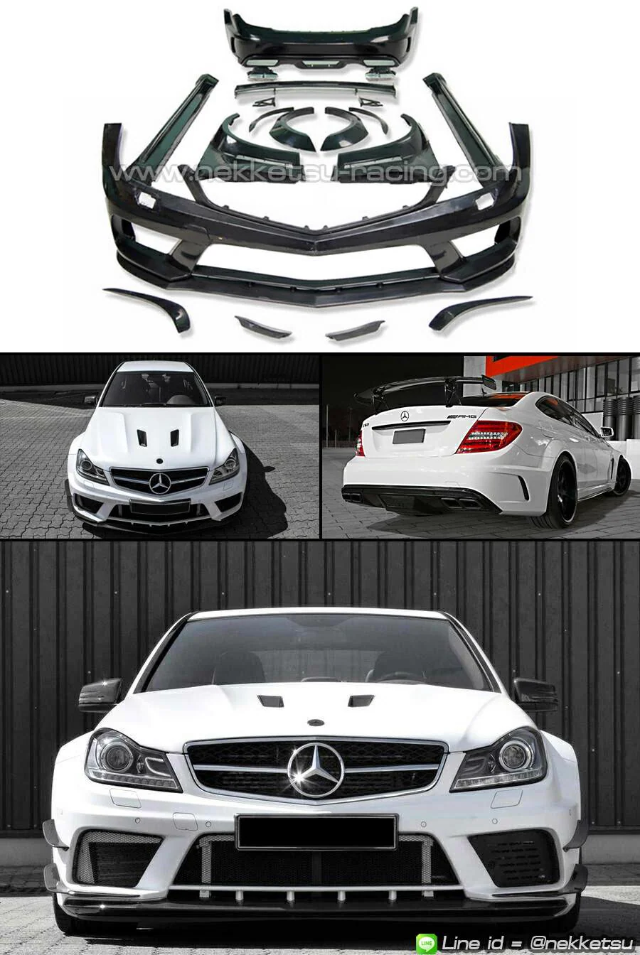 รูปชุดแต่ง ชุดแต่ง Mercedes-Benz C Class W204 2010 2014 แปลงเก่าเป็น face lift ภาพที่ 3