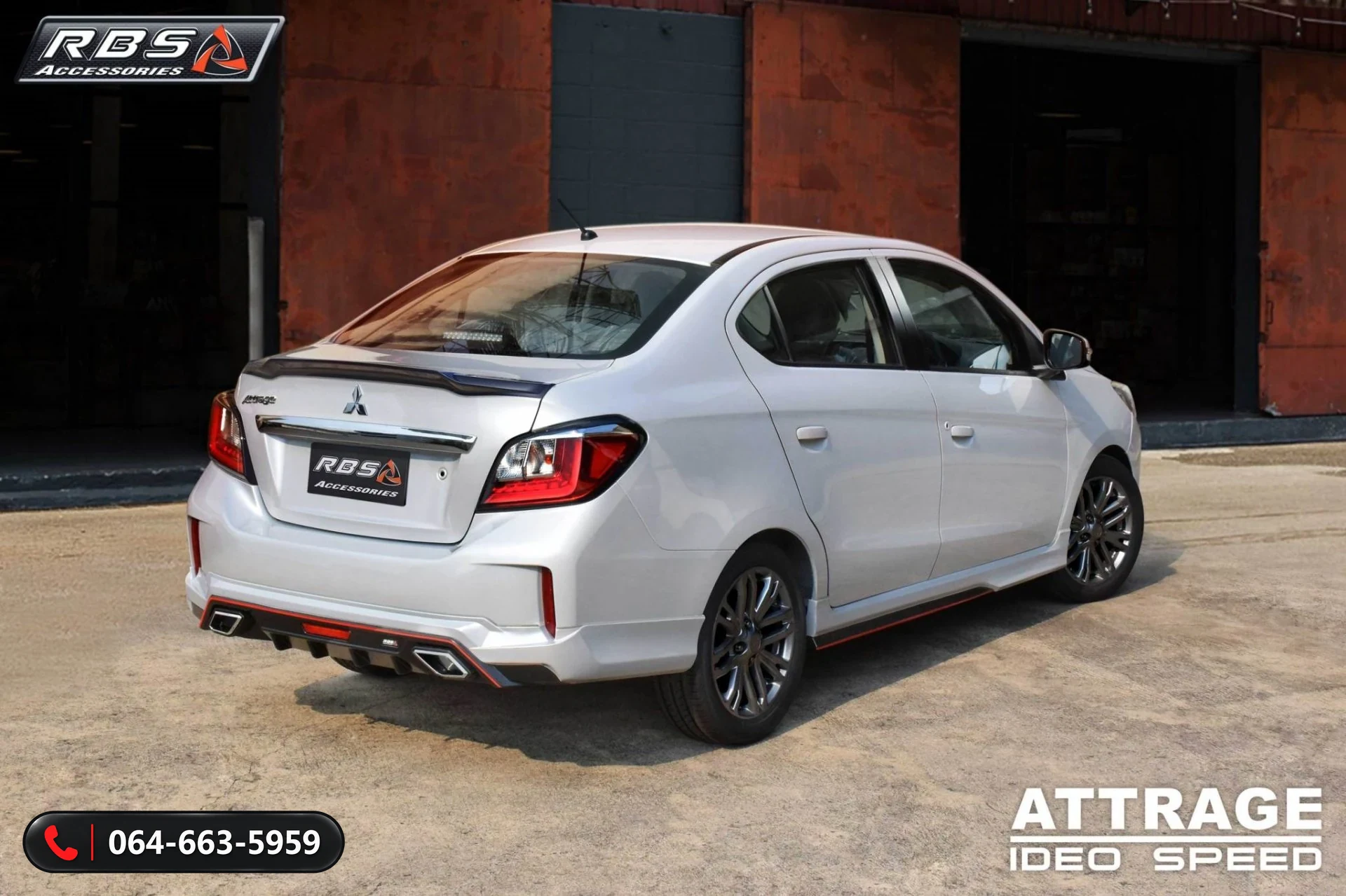 ชุดแต่ง MITSUBISHI ATTRAGE 2020 IDEO SPEED RBS ภาพ 3