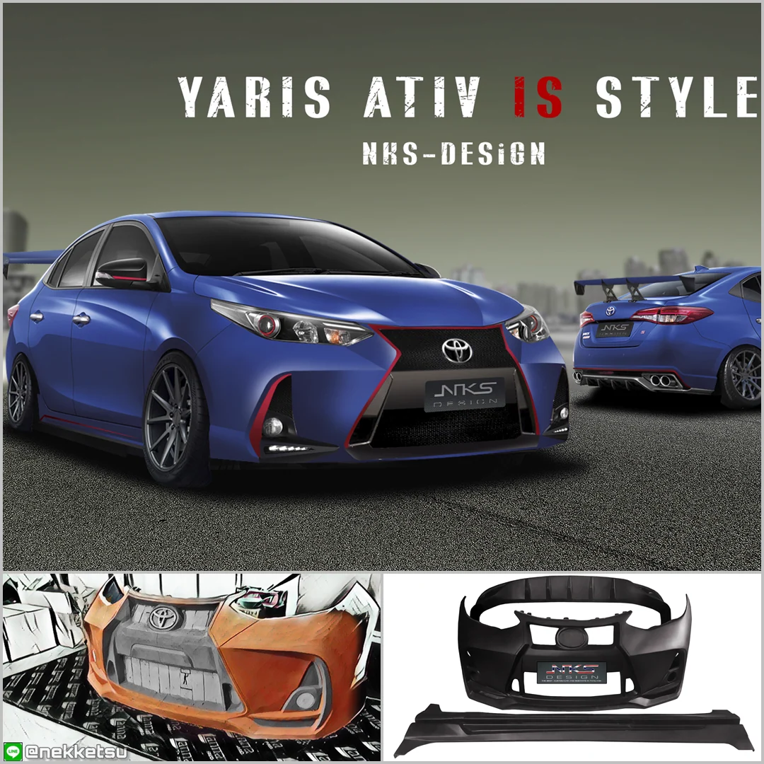 รูปชุดแต่ง ชุดแต่ง Toyota Yaris Ativ 17 19 IS Sport ภาพที่ 12