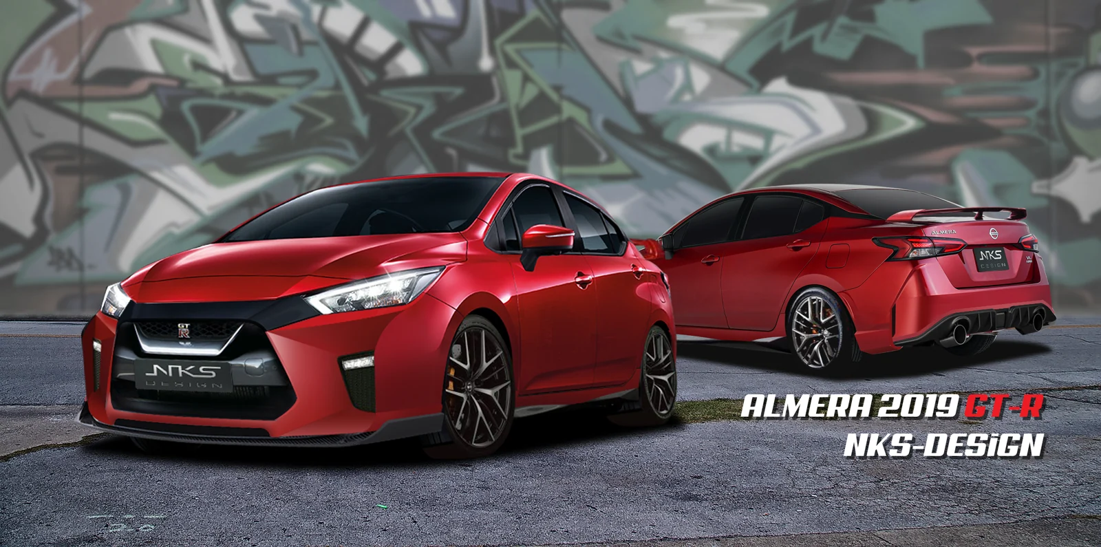 รูปชุดแต่ง ชุดแต่ง Nissan Almera 2019 2022 GT R ภาพที่ 1