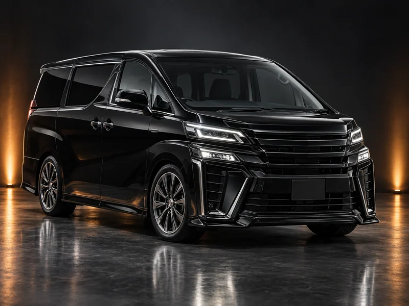 ภาพจำลองชุดแต่ง ชุดแต่ง Toyota Vellfire20 2011 2014 เปลี่ยนเป็น AH40 V.2 มุมด้านหน้า สำหรับการนำเสนอ