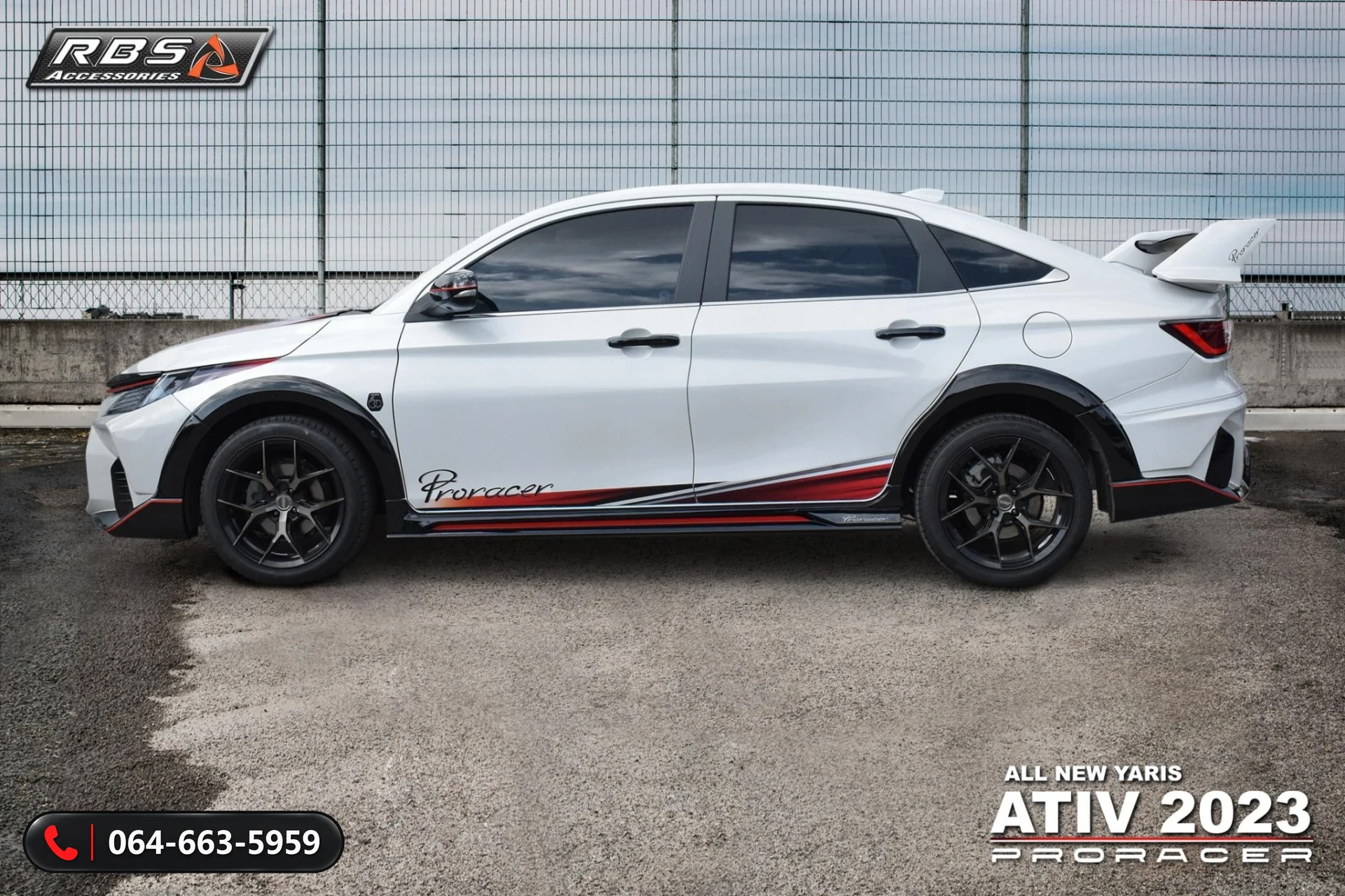 ชุดแต่ง TOYOTA YARIS ATIV 2023 PRO-RACER RBS ภาพ 4