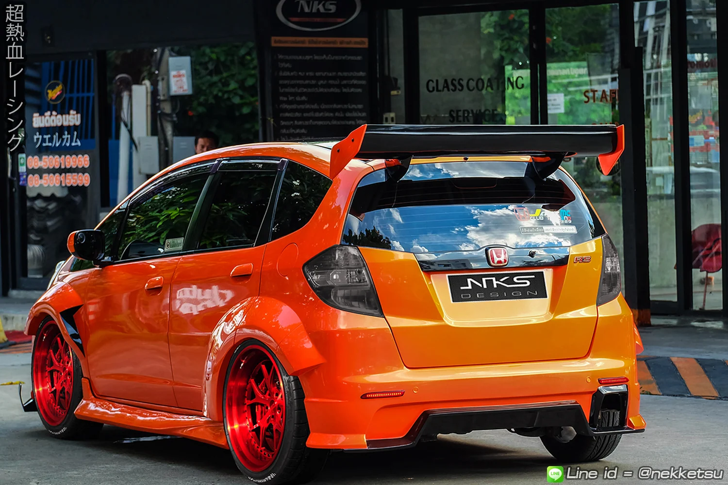 รูปชุดแต่ง ชุดแต่ง Honda Jazz GE 2008 2013 Wide Body V.1 ภาพที่ 6