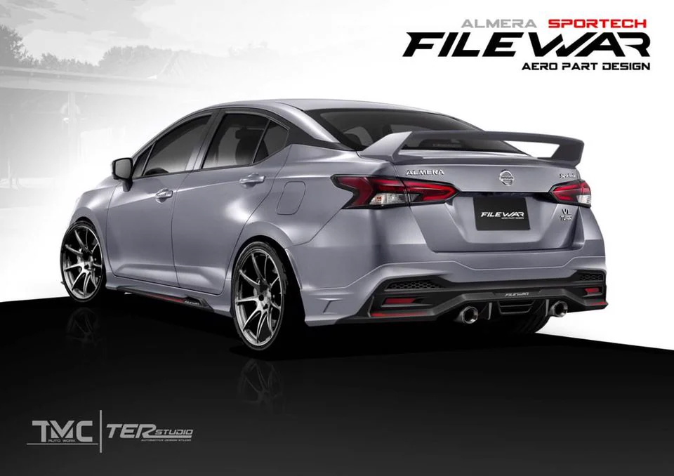 รูปชุดแต่ง ชุดแต่ง Nissan Almera 2019 2022 FileWar ภาพที่ 1