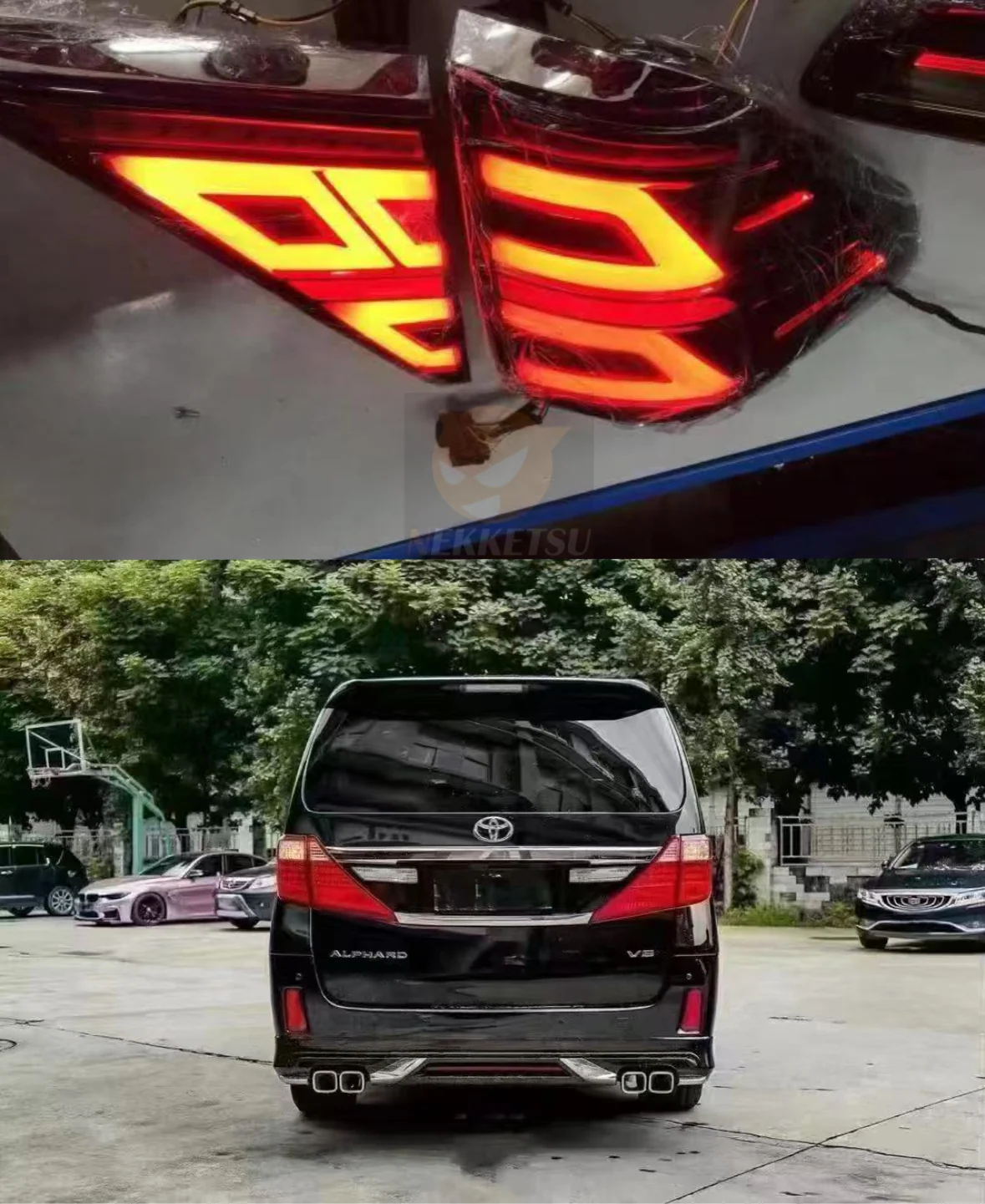 ชุดแต่ง Toyota Vellfire20 2008 2010 หน้า Alphard G30 (Only Front)