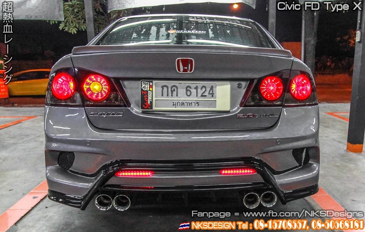 รูปชุดแต่ง ชุดแต่ง Honda Civic FD 06 11 Type X ธรรมดา ภาพที่ 25
