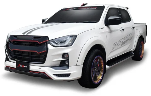 ชุดแต่ง D-MAX 2022 – S-1 ภาพรถเต็มคันมุมหน้าจากต้นทาง S-Sporty