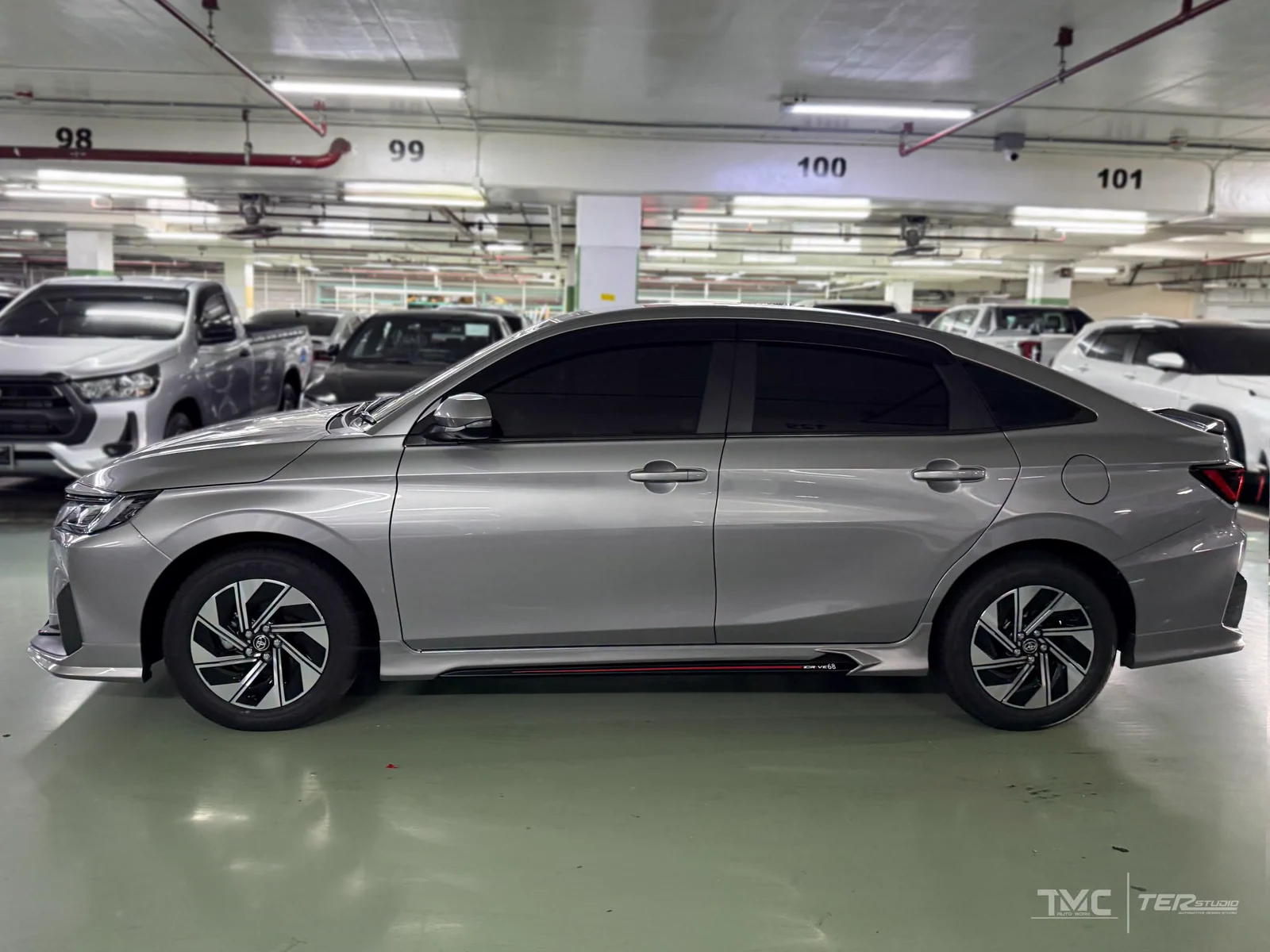 รูปชุดแต่ง ชุดแต่ง Toyota Yaris Ativ 24 26 Drive68 4ประตู Yaris Ativ Drive 68 ภาพที่ 3