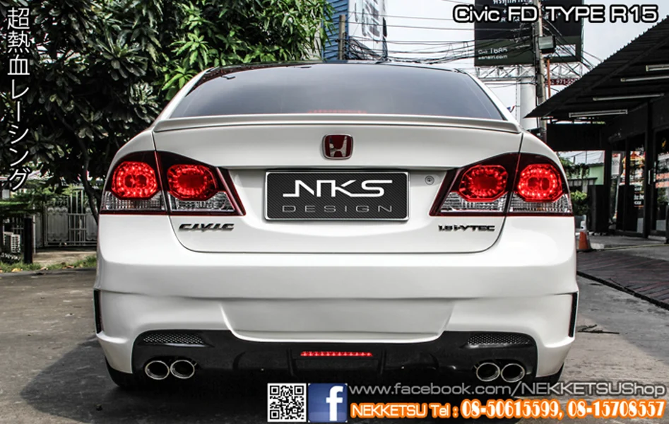 รูปชุดแต่ง ชุดแต่ง Honda Civic FD 06 11 Type R15 ภาพที่ 25