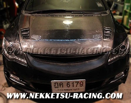 ฝากระโปรงหน้า Civic FD ทรง Mugen RR Carbon แท้ — ภาพหลักของสินค้า