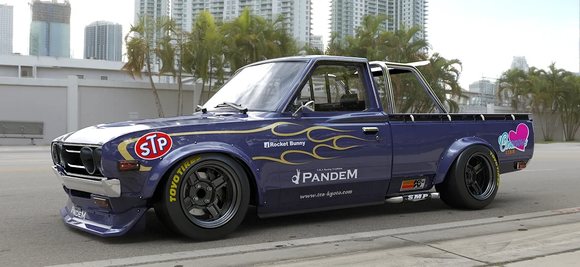ลิ้นกันชนหน้า (ชิ้นแยก) - V1.0 DATSUN 620 Pickup Ute Pandem ภาพสินค้าที่เลือก