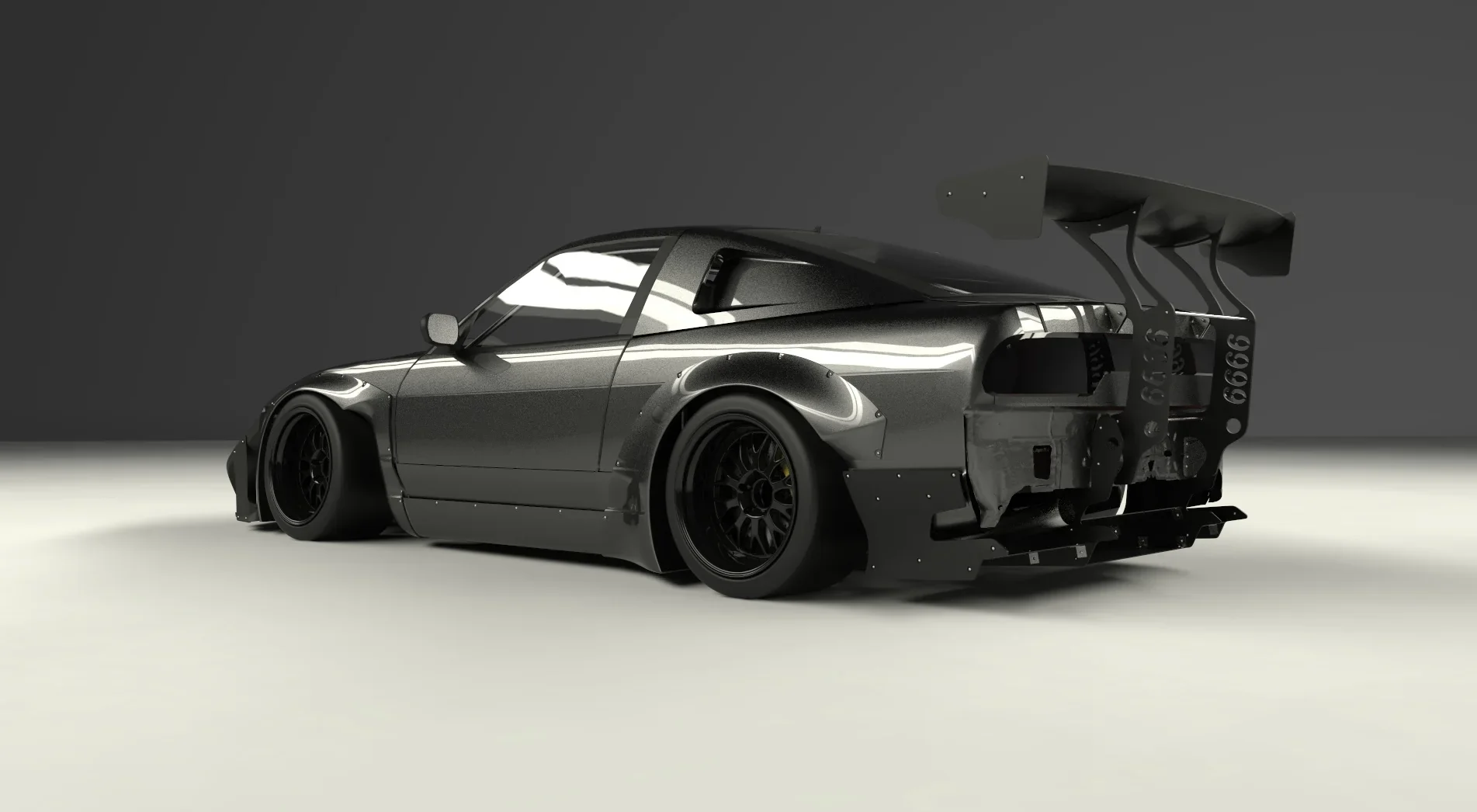 ดิฟฟิวเซอร์หลัง (ชิ้นแยก) - V2.5 NISSAN 180SX / 240SX [RPS13] Rocket Bunny Racing ภาพสินค้าที่เลือก