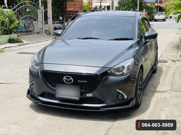 ภาพลิ้นต่อกันชนหน้า Mazda2 Skyactiv Sedan DL หลังติดตั้ง