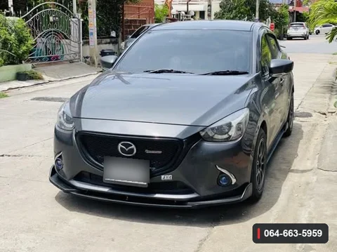 ภาพลิ้นต่อกันชนหน้า Mazda2 Skyactiv Sedan DL หลังติดตั้ง
