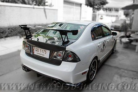 ฝากระโปรงท้าย carbon แท้ใส่ civic 2007–2011 ลาย 2 — ภาพรายละเอียดสินค้า 2