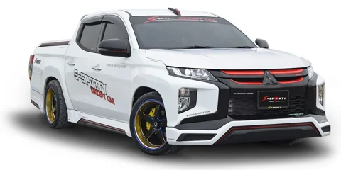 ชุดแต่ง TRITON 2020 – SPORT 1(ตัวเตี้ย) ภาพรถเต็มคันมุมหน้าจากต้นทาง S-Sporty