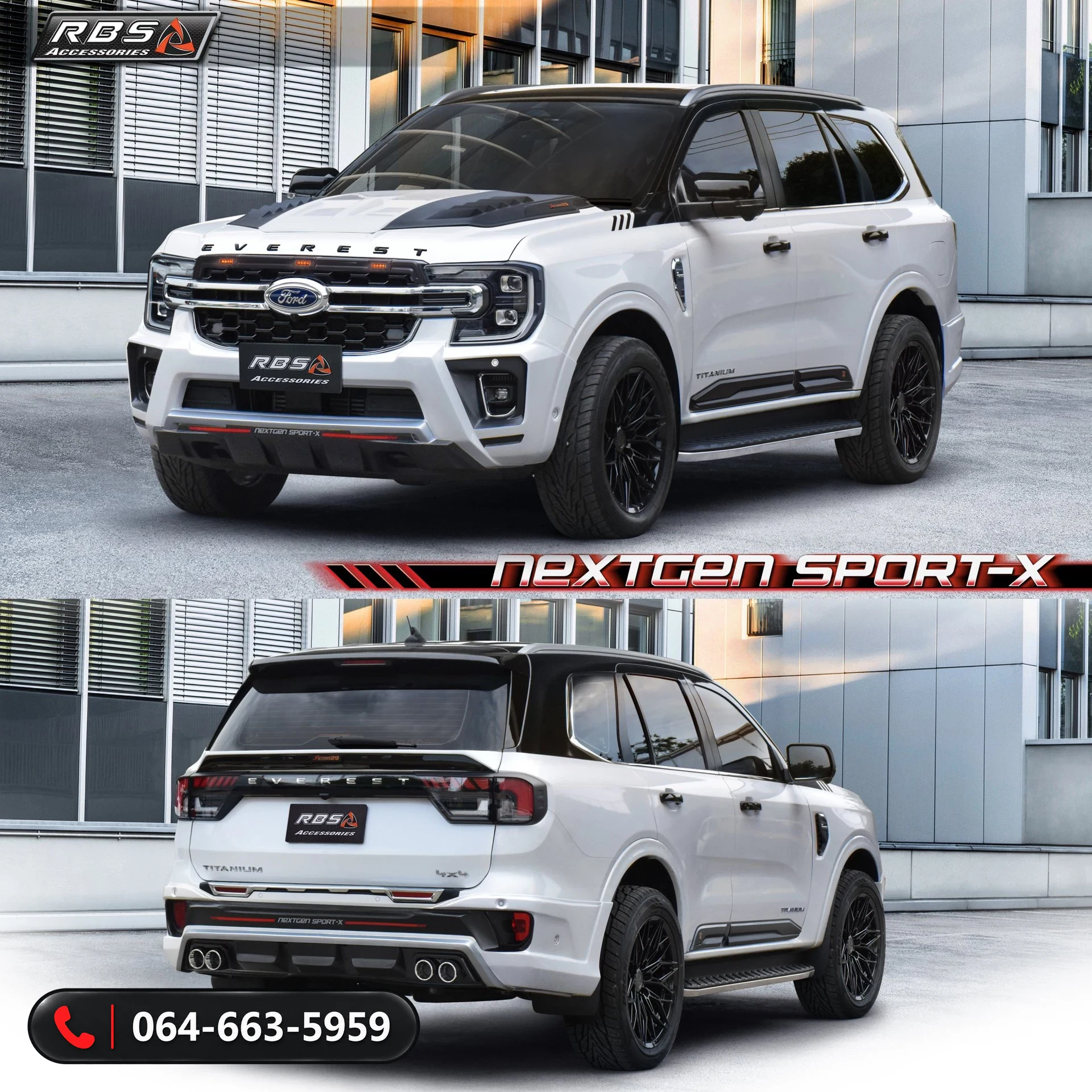 ชุดแต่ง FORD EVEREST 2023 NEXTGAN SPORT-X RBS ภาพ 4