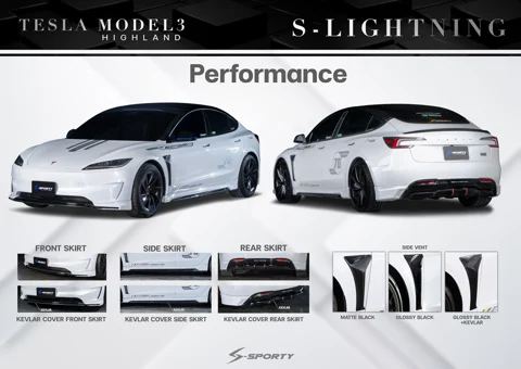 ชุดแต่ง Tesla Model 3 Performance S-LIGHTNING ภาพสินค้า 1