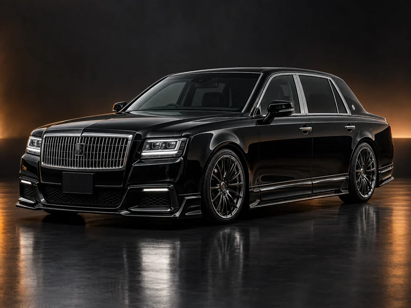 ภาพจำลองชุดแต่ง ชุดแต่ง Toyota Century 18 20 WALD มุมด้านหน้า สำหรับการนำเสนอ