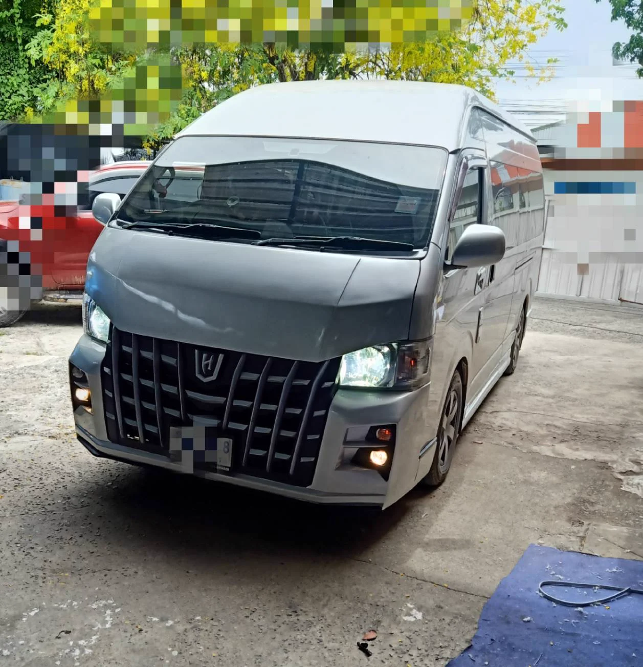 รูปชุดแต่ง ชุดแต่ง TOYOTA Commuter รถตู้ 2005 2018 Commuter หน้า Alphard TH ภาพที่ 9