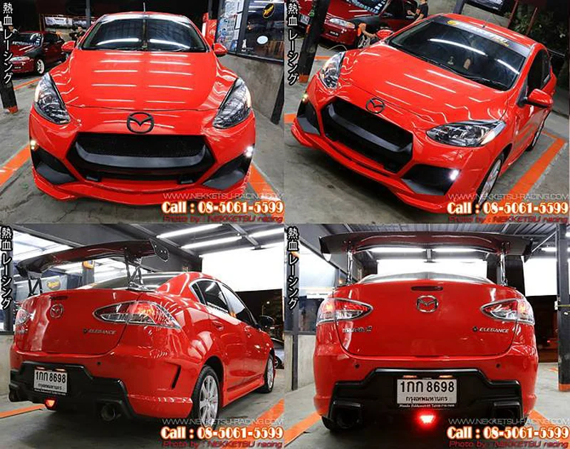รูปชุดแต่ง ชุดแต่ง Mazda Mazda2 2009 2014 GTR 4 ประตู ภาพที่ 9