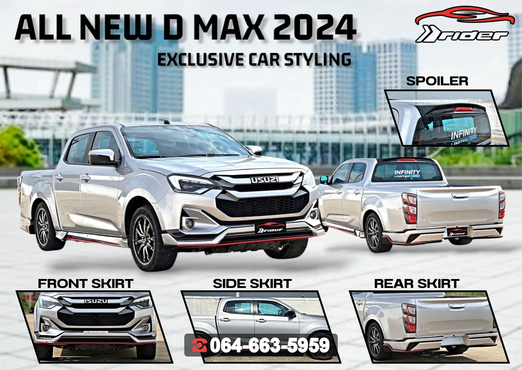 ชุดแต่ง ISUZU D-MAX 2024 4D RiderM ภาพ 2
