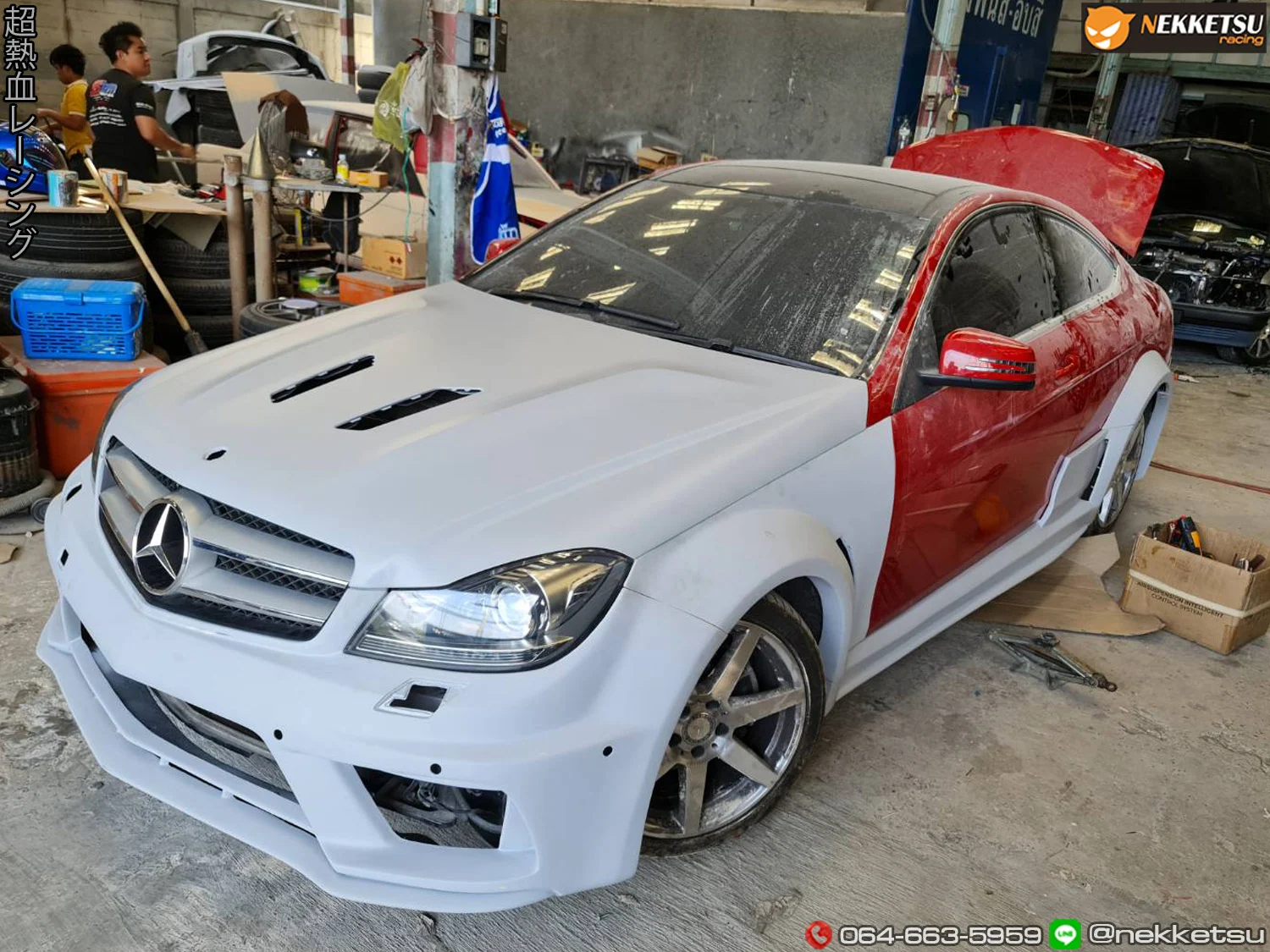 รูปชุดแต่ง ชุดแต่ง Mercedes-Benz C Class W204 2010 2014 C63 AMG ภาพที่ 1