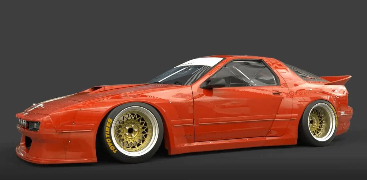 สเกิร์ตข้าง Side Skirts (only) - V1.0 MAZDA FC RX-7 [FC3S] Pandem ภาพสินค้าที่เลือก
