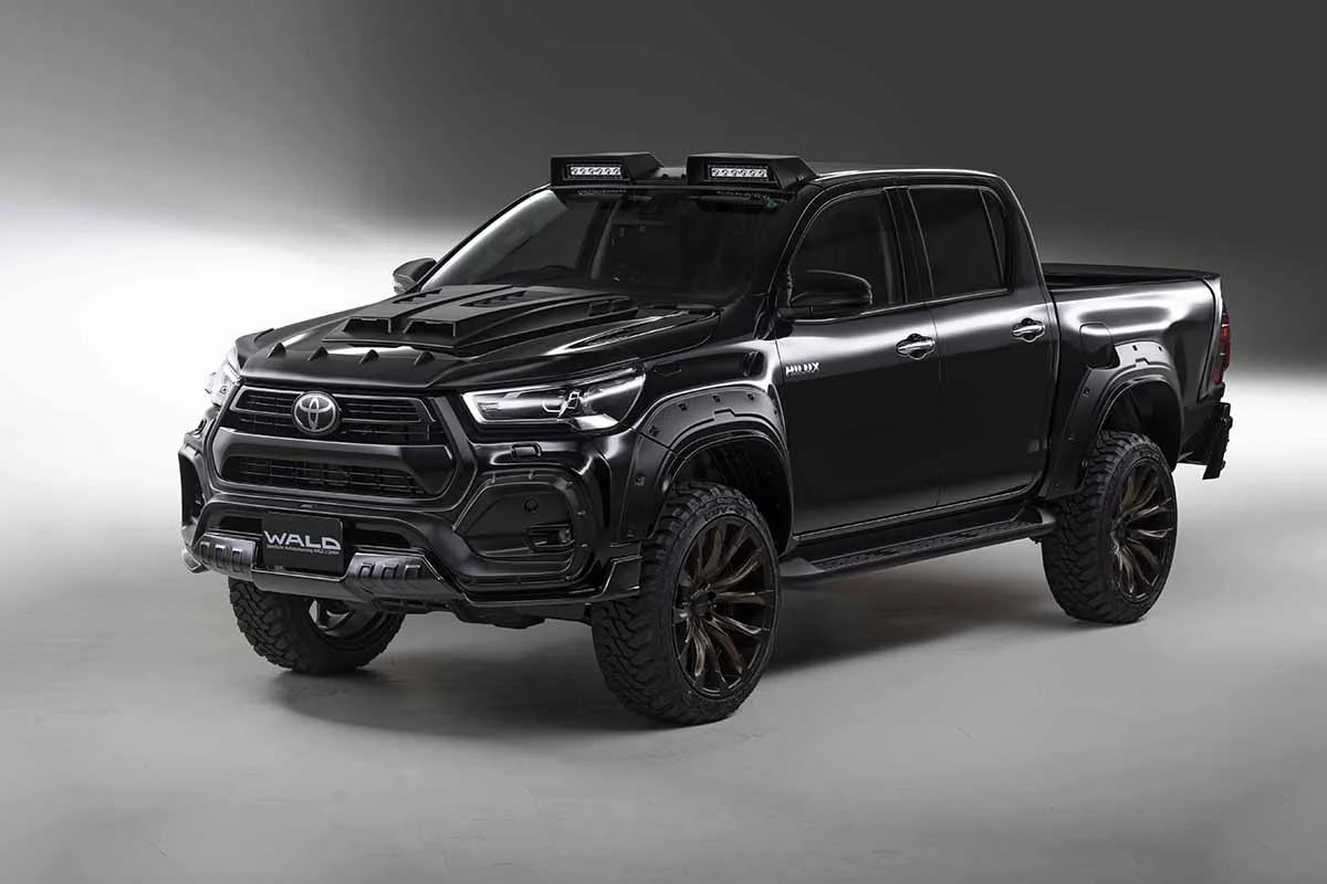 ชุดแต่ง TOYOTA HILUX WALD Japan สปอร์ตไลน์ แบล็กไบซัน เอดิชัน HALF TYPE ภาพ 6