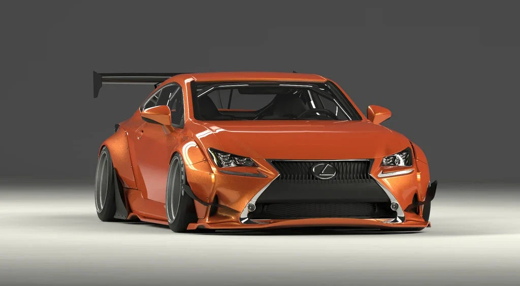 ชุดแต่งไวด์บอดี้- V1.0 LEXUS RC-F + ปีกหลัง GT Wing Rocket Bunny Racing ภาพสินค้าที่เลือก
