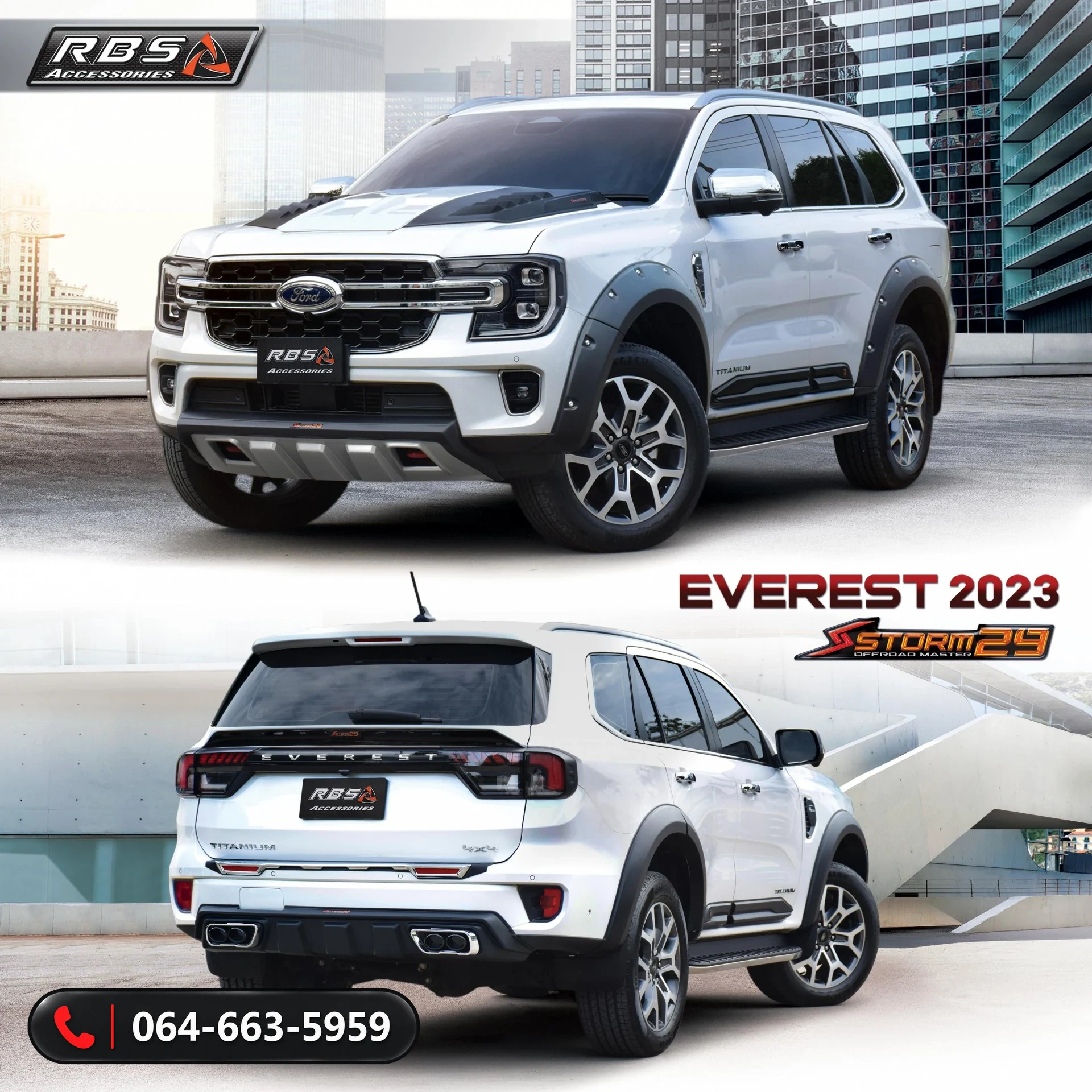 ชุดแต่ง FORD EVEREST 2023 NEXTGAN SPORT-X RBS ภาพ 5