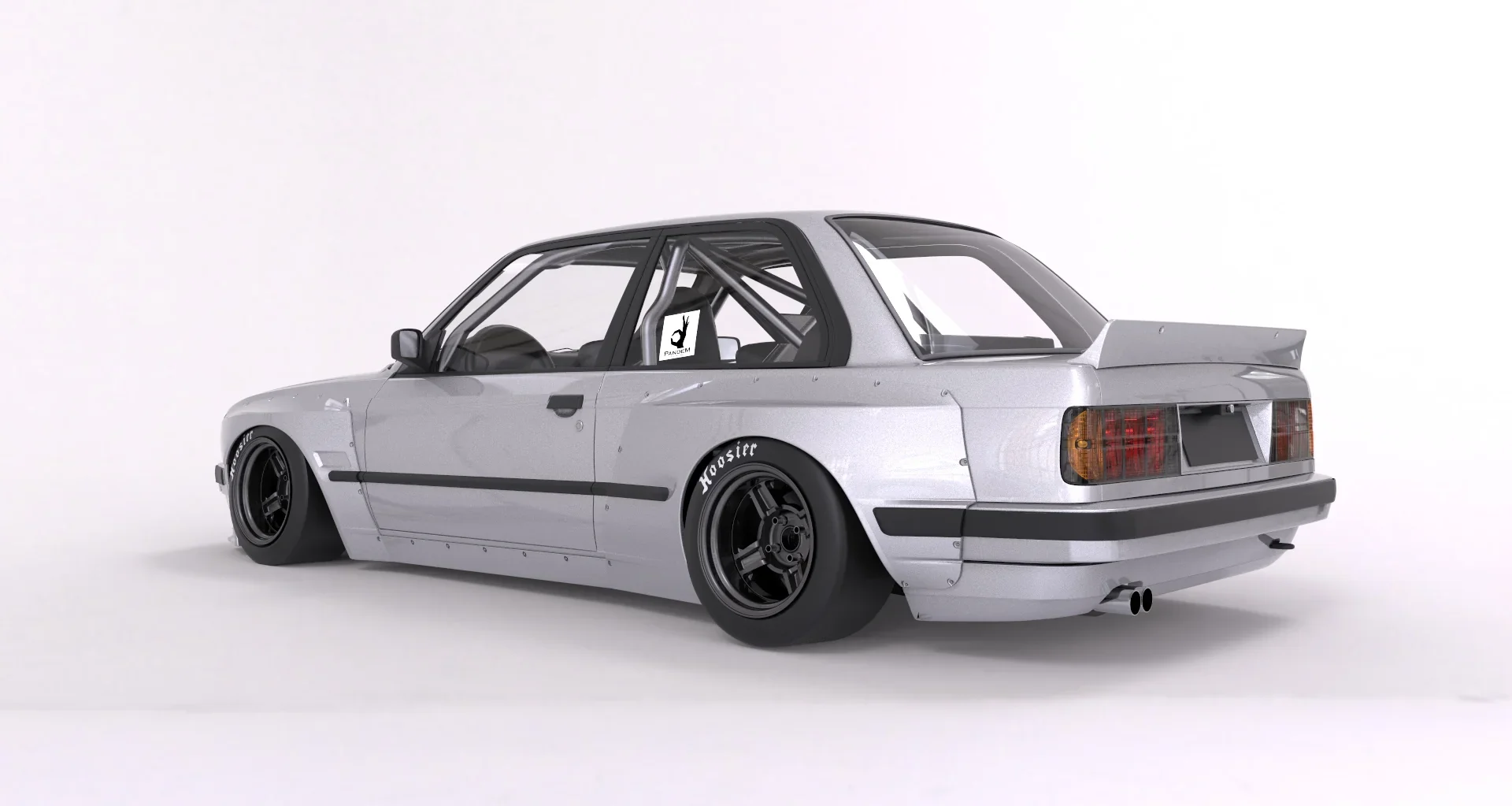 สปอยเลอร์ทรง Duck Tail (ชิ้นแยก) - V1.0 BMW E30 M3 Pandem ภาพสินค้าที่เลือก