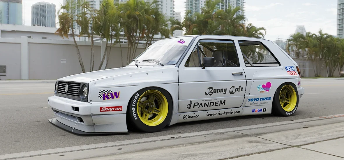 ชุดแต่งไวด์บอดี้ - V1.0 VOLKSWAGEN Golf MK2 Pandem ภาพสินค้าที่เลือก
