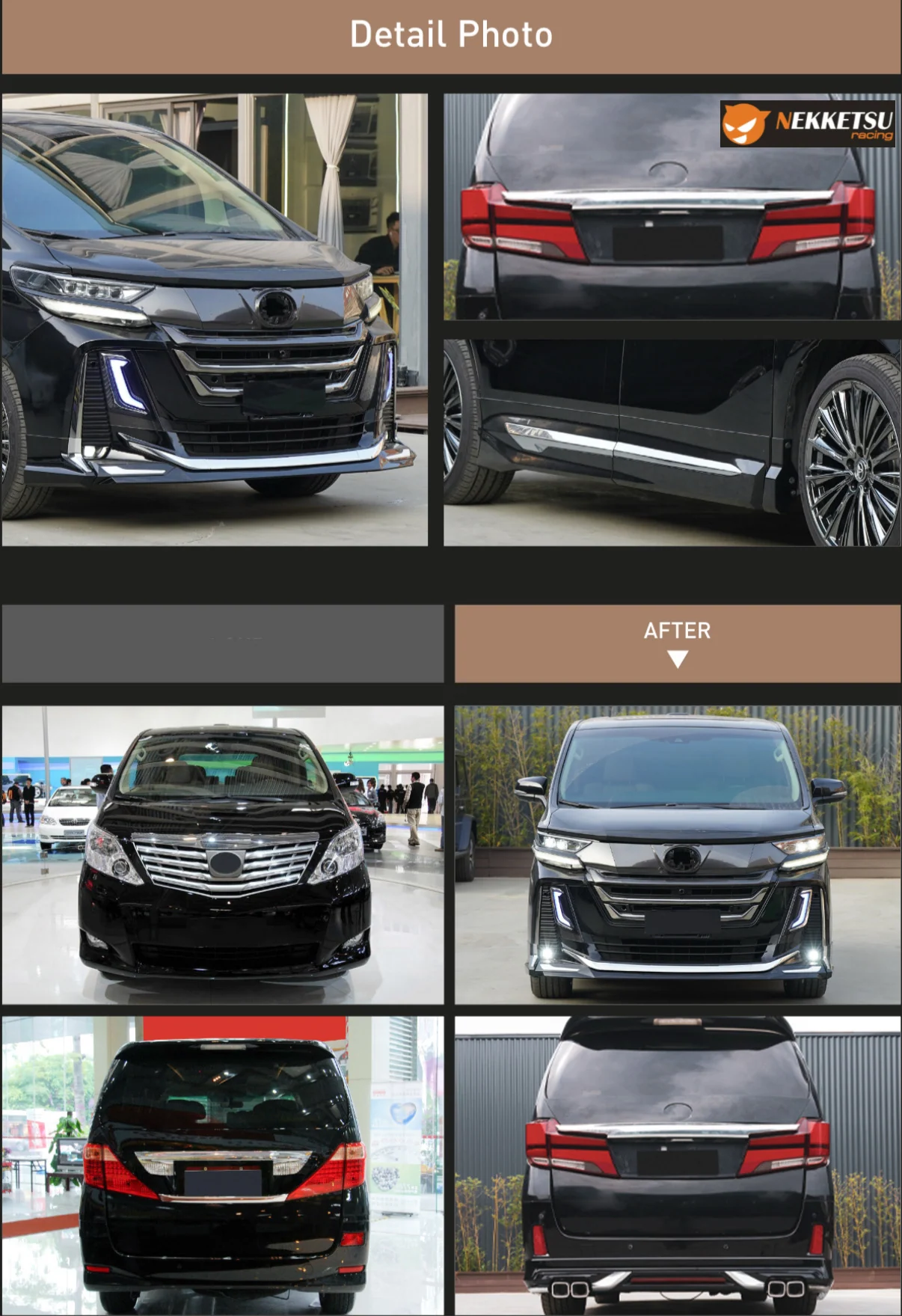 รูปชุดแต่ง ชุดแต่ง Toyota Alphard AH20 2009 2014 แปลงหน้า Vellfire 40 ภาพที่ 2