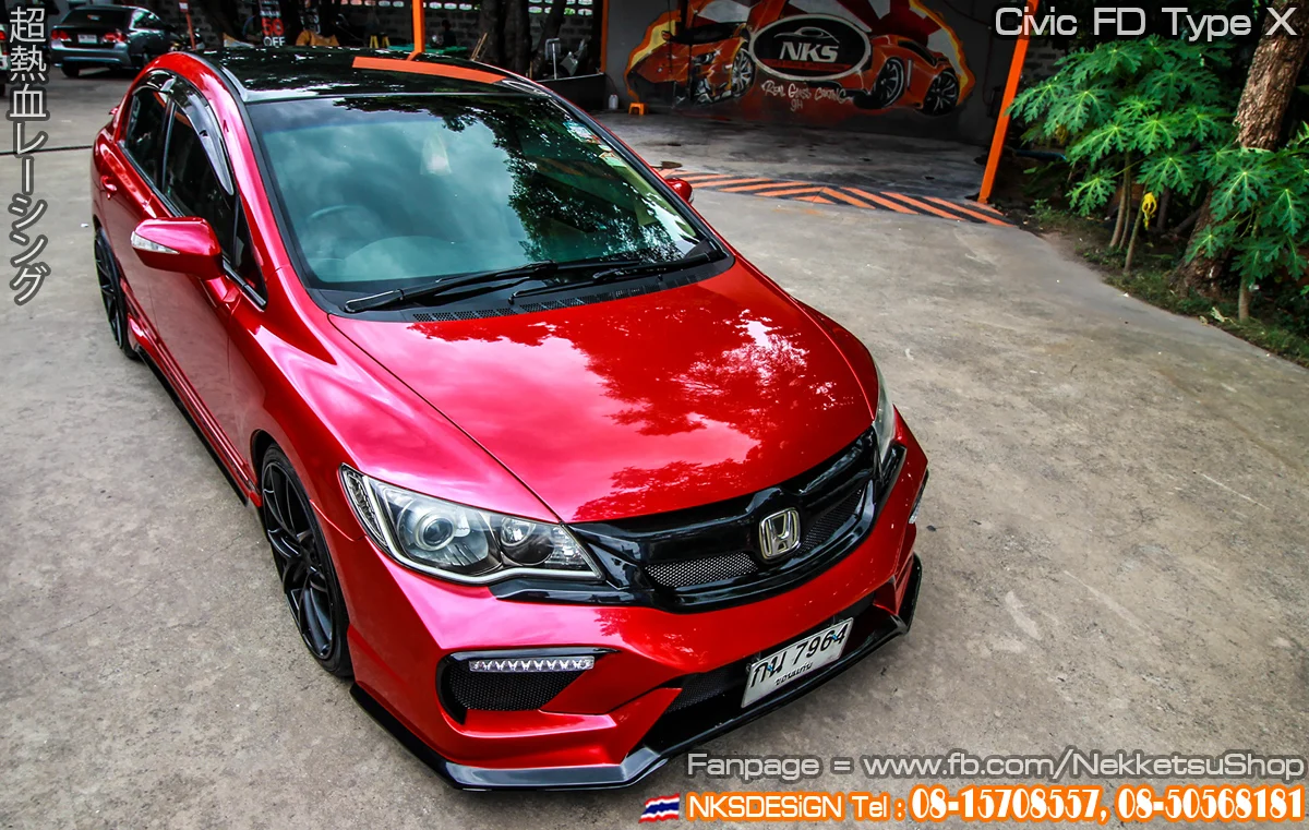 รูปชุดแต่ง ชุดแต่ง Honda Civic FD 06 11 Type X ธรรมดา ภาพที่ 21