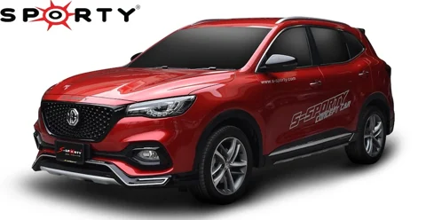 ชุดแต่ง MG HS 2019 – SPORT 1 ภาพรถเต็มคันมุมหน้าจากต้นทาง S-Sporty
