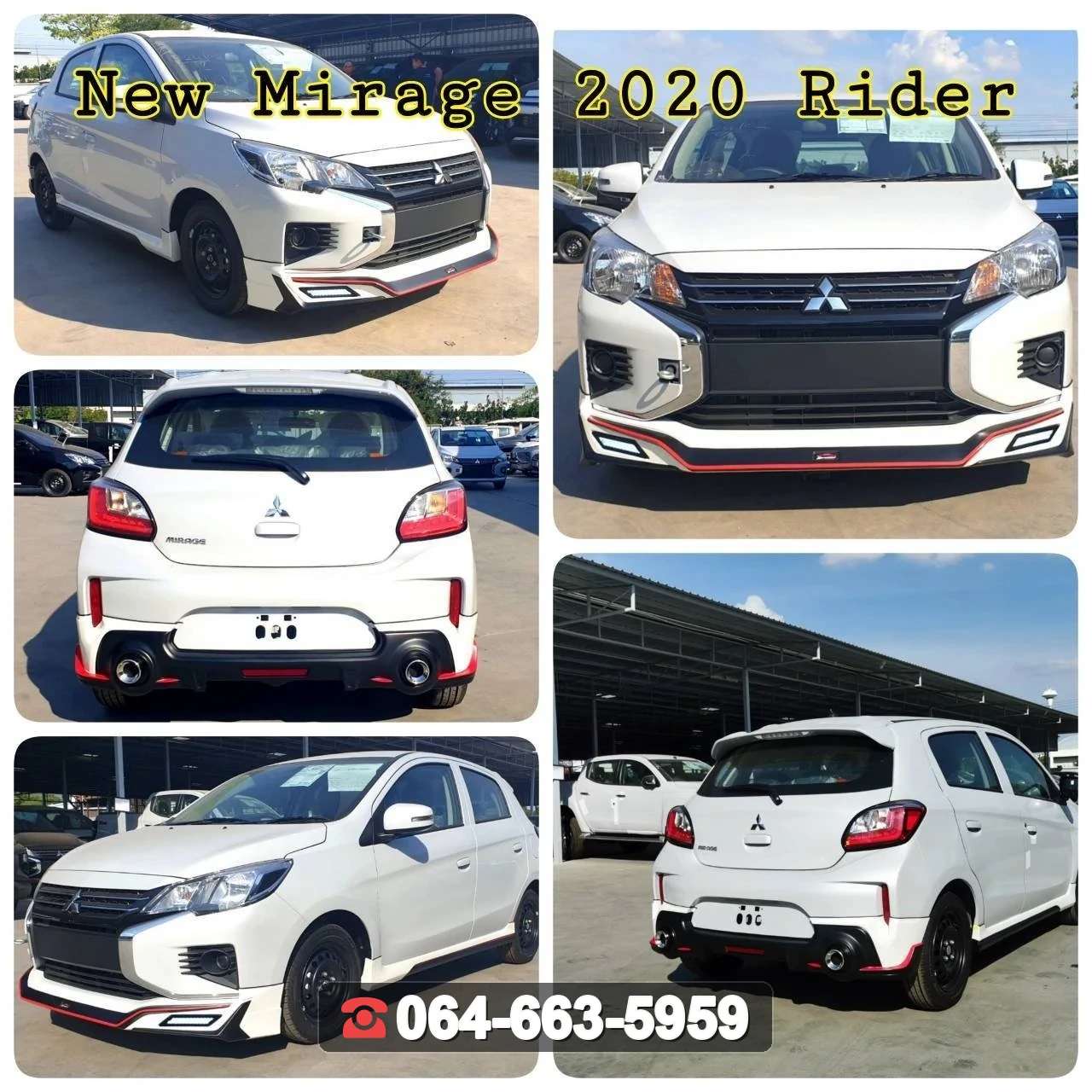 ชุดแต่ง MITSUBISHI Mirage 2020 V.1 RiderM ภาพ 2