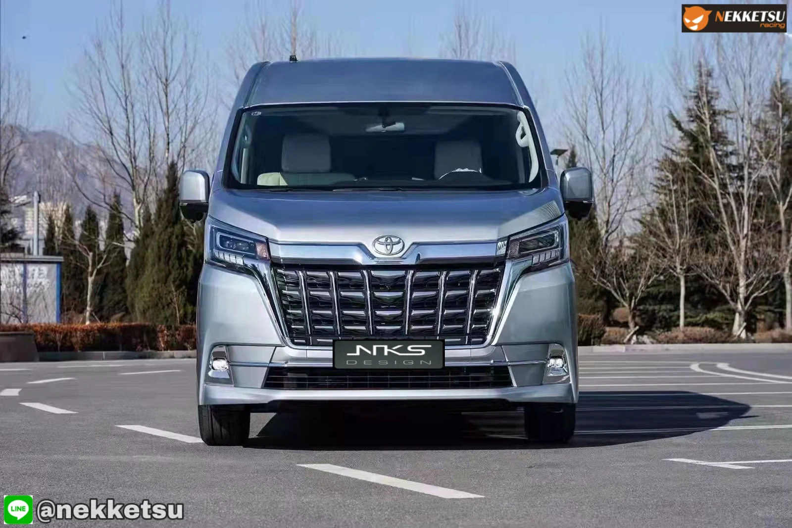 ชุดแต่ง TOYOTA Commuter รถตู้ 2019 2025 หน้า Alphard 2
