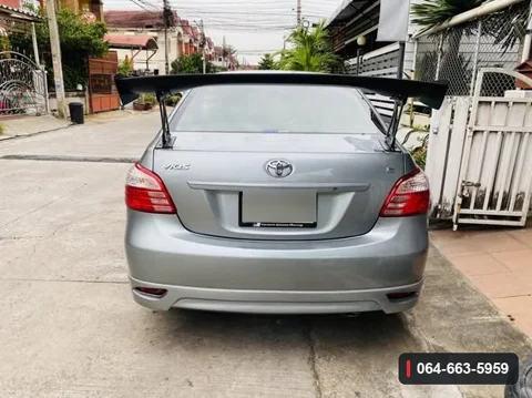 สปอยเลอร์ท้ายชั้นเดียว Toyota Vios XP90 กว้าง 140 ซม. ขาสูง 10 นิ้ว ภาพงานติดตั้งจากผู้ขาย