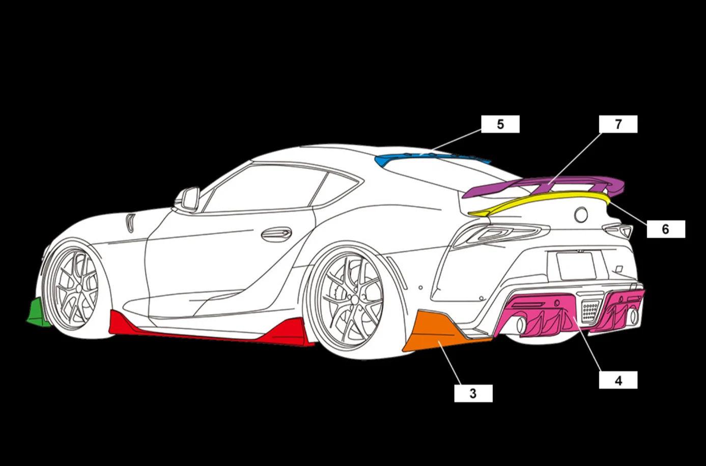 รูปชุดแต่ง ชุดแต่ง Toyota Supra 2020 2024 AimGain ภาพที่ 18