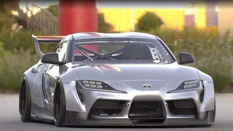 ชุดแต่งไวด์บอดี้ - V1.0 Toyota GR Supra A90 / A91 พร้อม สปอยเลอร์ทรง Whale Tail Pandem ภาพสินค้า 1