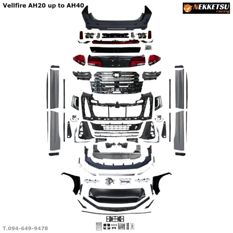 ชุดแต่ง Toyota Vellfire20 2008 2010 เปลี่ยนหน้า VF40 V1 – ภาพที่ 4