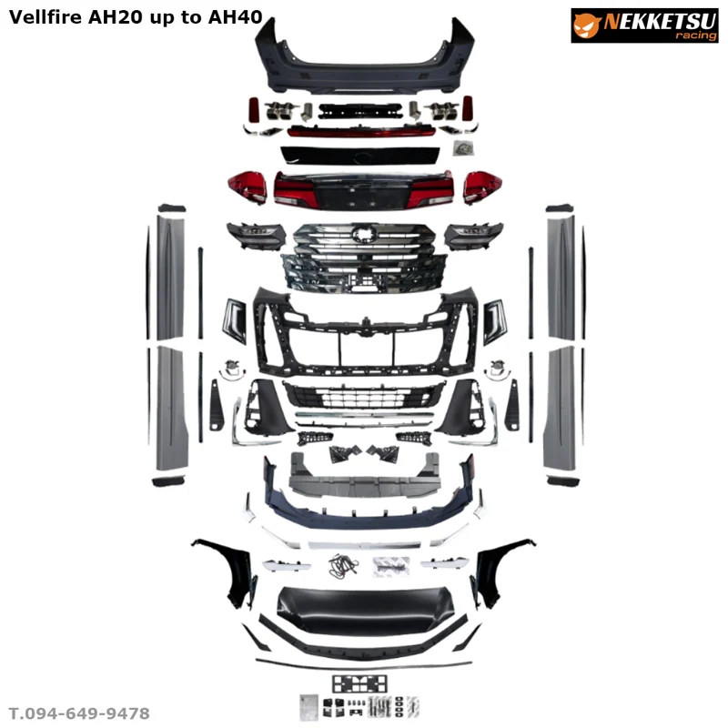 รูปชุดแต่ง ชุดแต่ง Toyota Vellfire20 2008 2010 เปลี่ยนหน้า VF40 V1 ภาพที่ 1